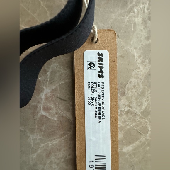 SKINS FITS EVERYBODY LACE LACE PUSH-UP DEMI BRA 36DD - Picture 7 of 7